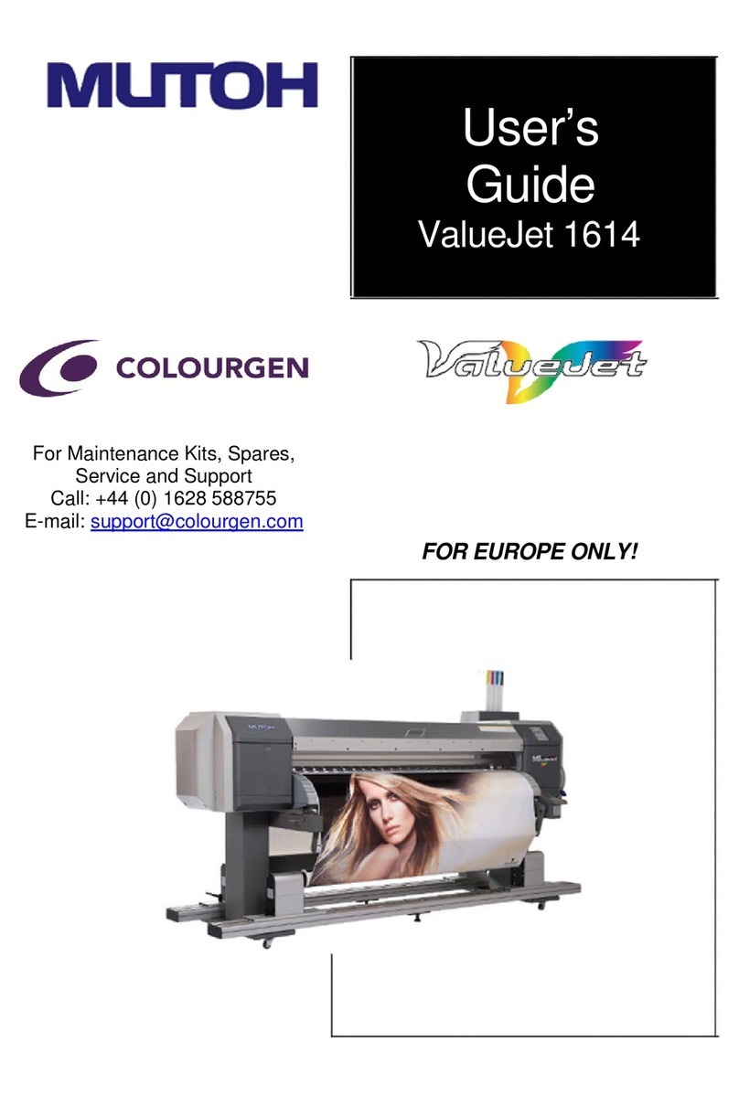 MUTOH valuejet 1614 User manual