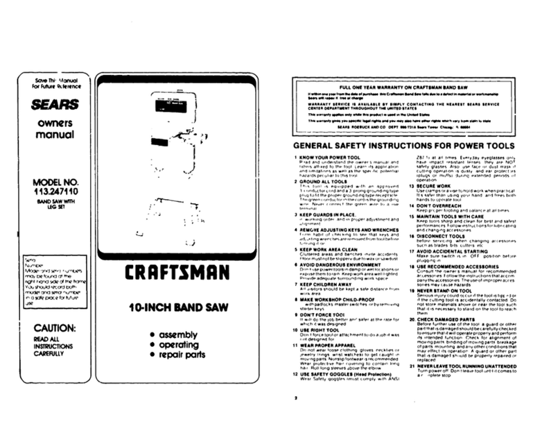 Craftsman 113.247110 User manual