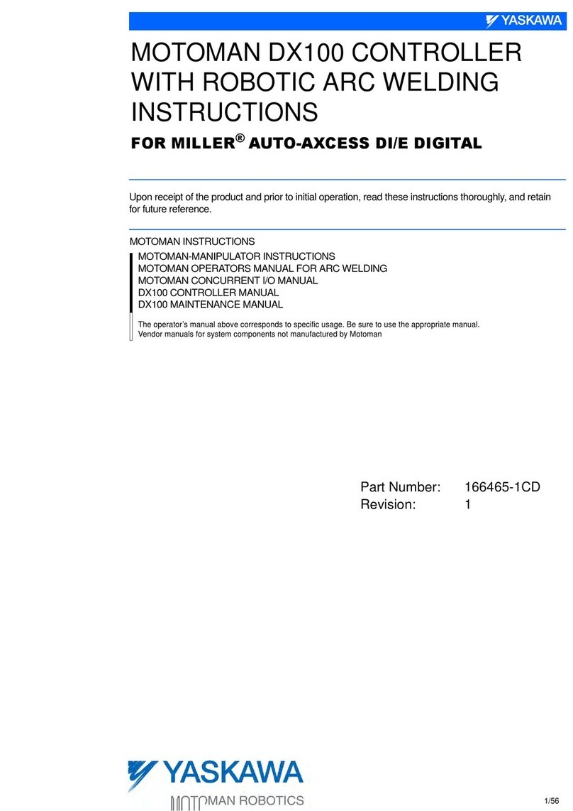 YASKAWA MOTOMAN DX100 User manual