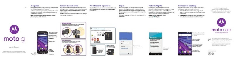 Motorola 3G quick start guide