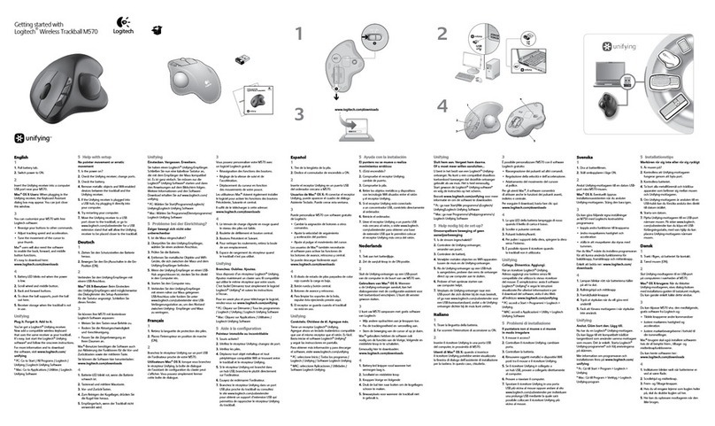 Logitech M570 instruction manual