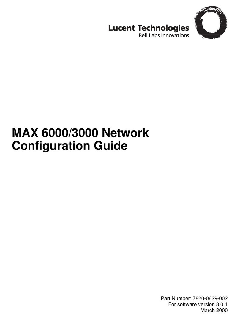 Lucent Technologies MAX 6000 User manual