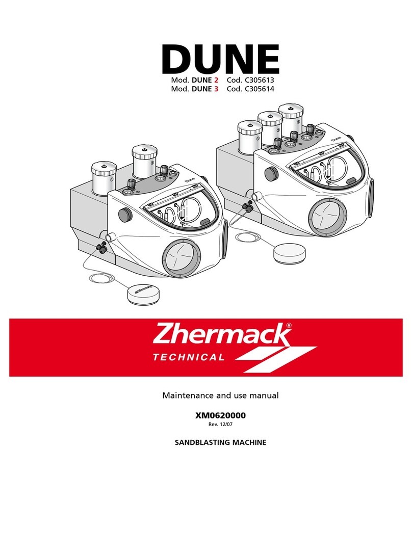 Zhermack dune 2 Maintenance and use manual