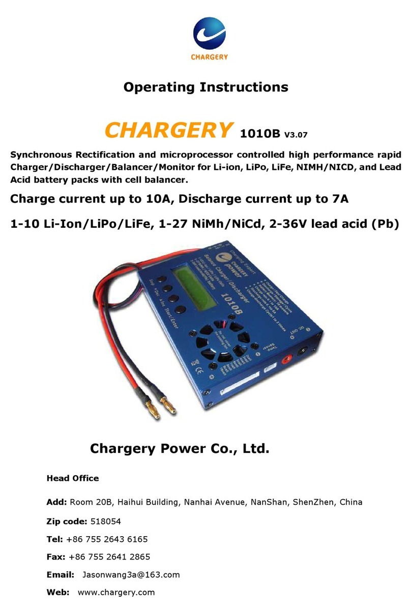 Chargery 1010B operating instructions