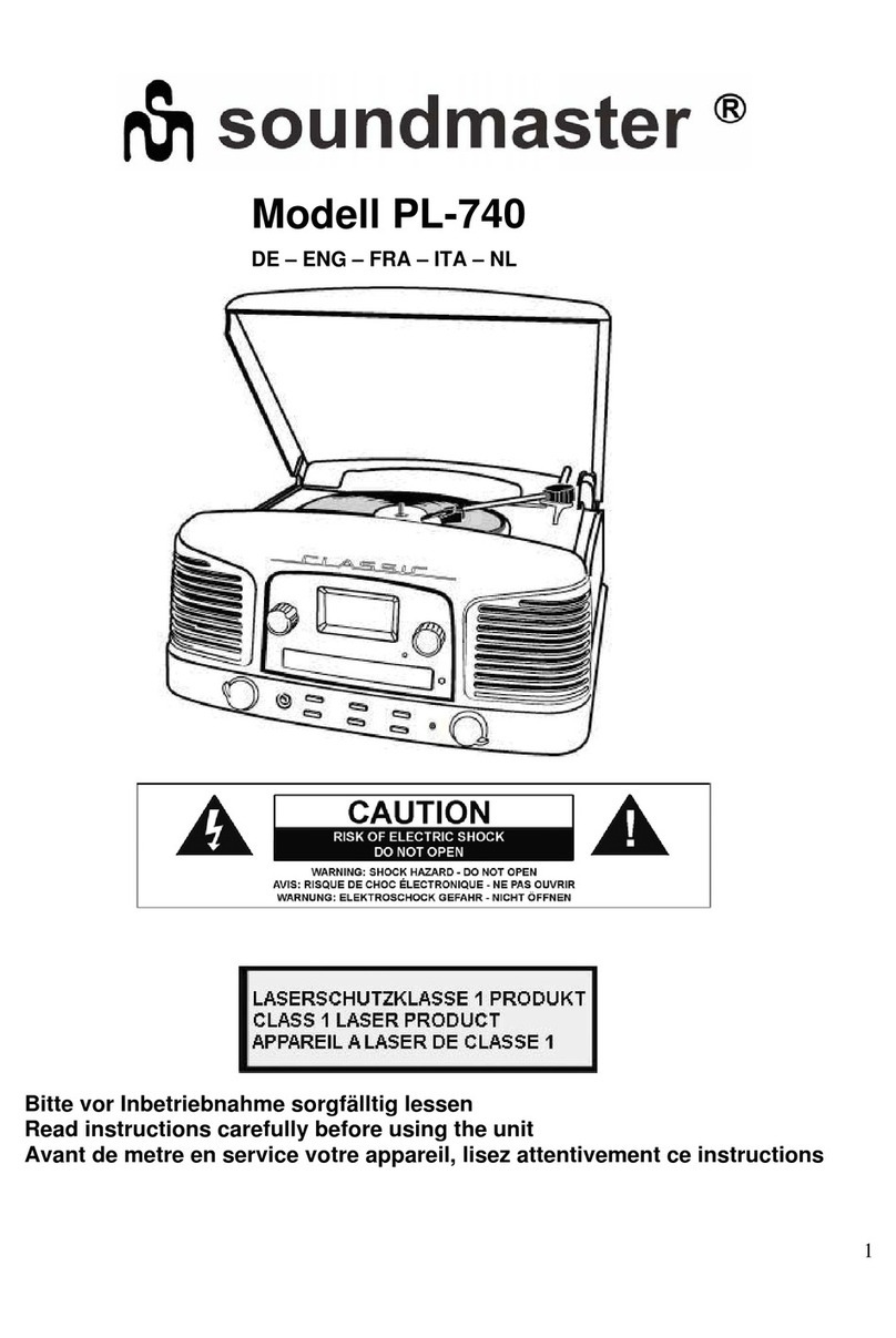 SOUNDMASTER PL-740 instructions