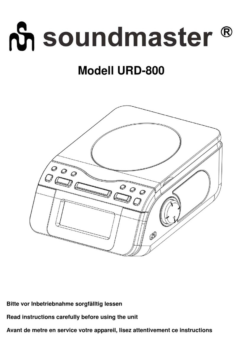 SOUNDMASTER URD-800 User manual
