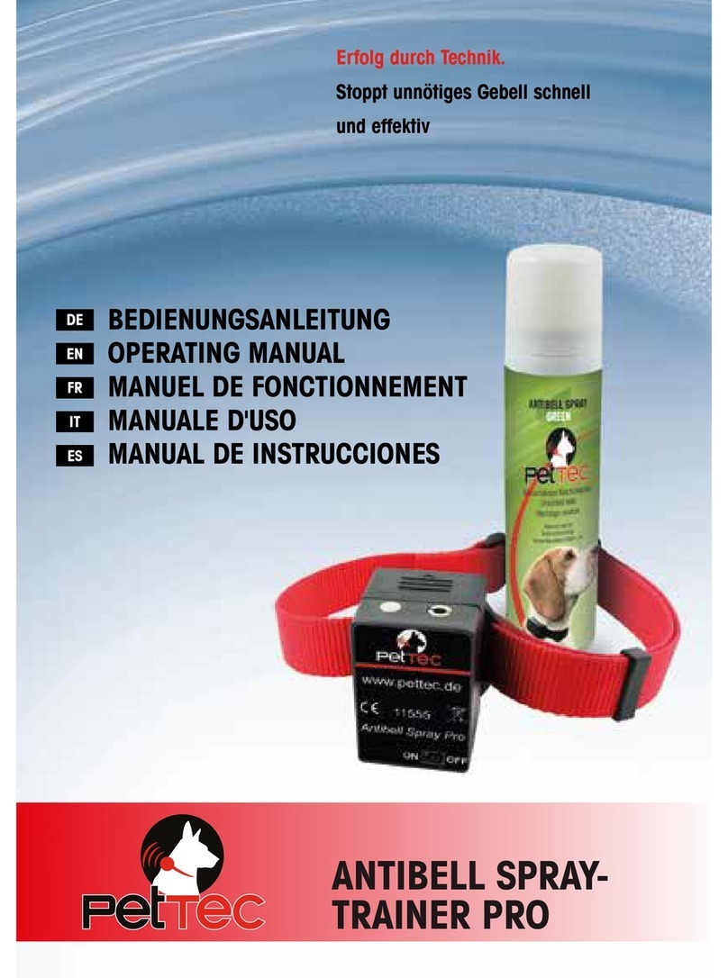 Pettec ANTIBELL SPRAY-TRAINER PRO User manual