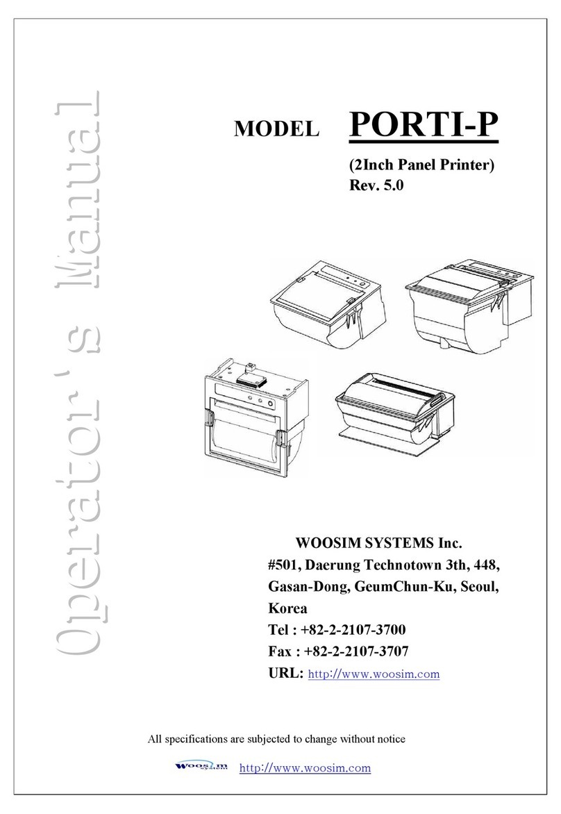 WOOSIM PORTI-P Operator's manual