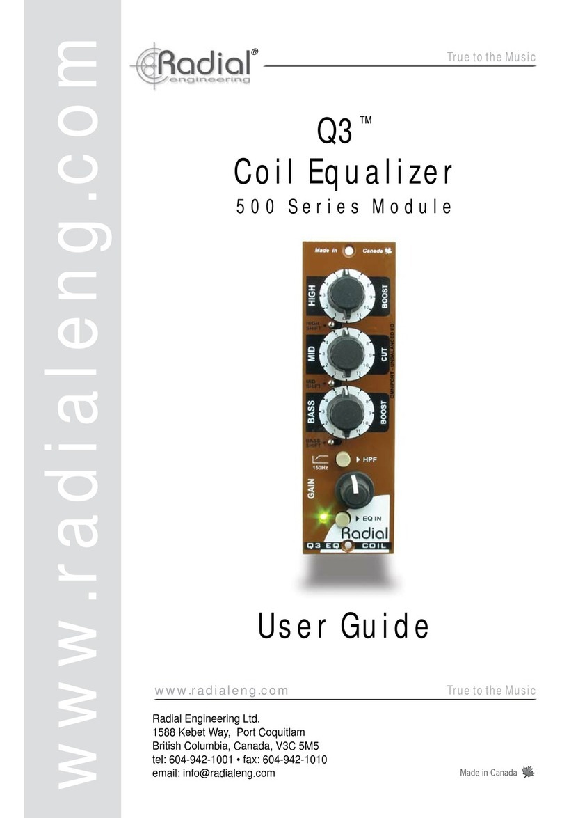 Radial Engineering Q3 User manual