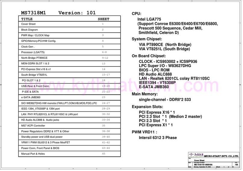 MSI MS7318M1 User manual