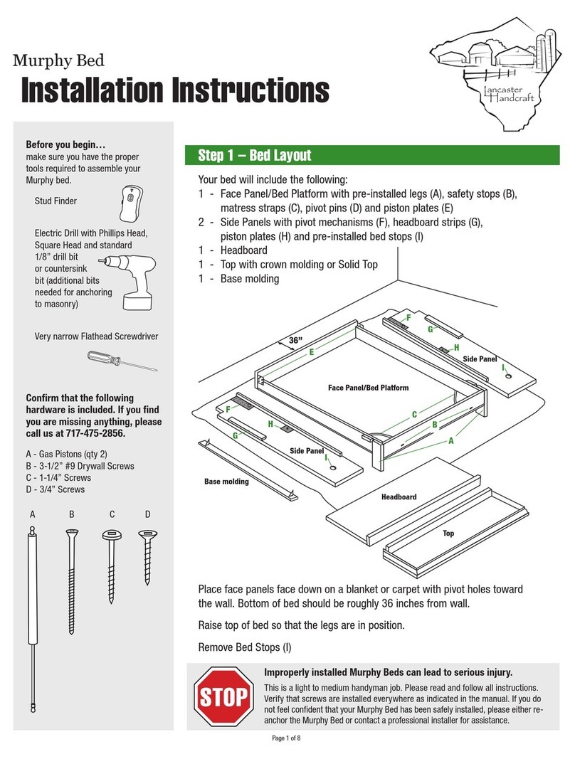 Lancaster Handcraft murphy installation instructions Lancaster Handcraft murphy installation instructions