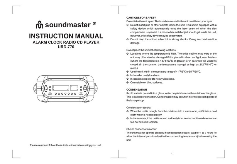 SOUNDMASTER URD-770 User manual