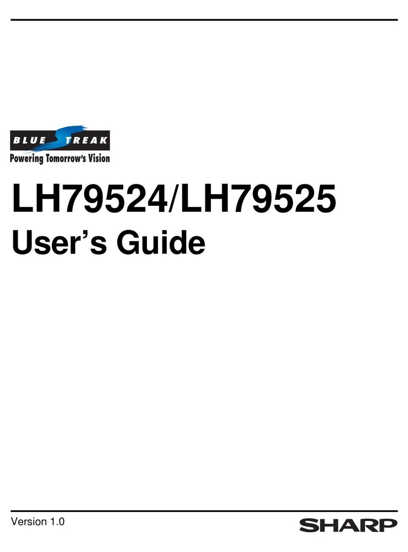 Sharp LH79524 User manual