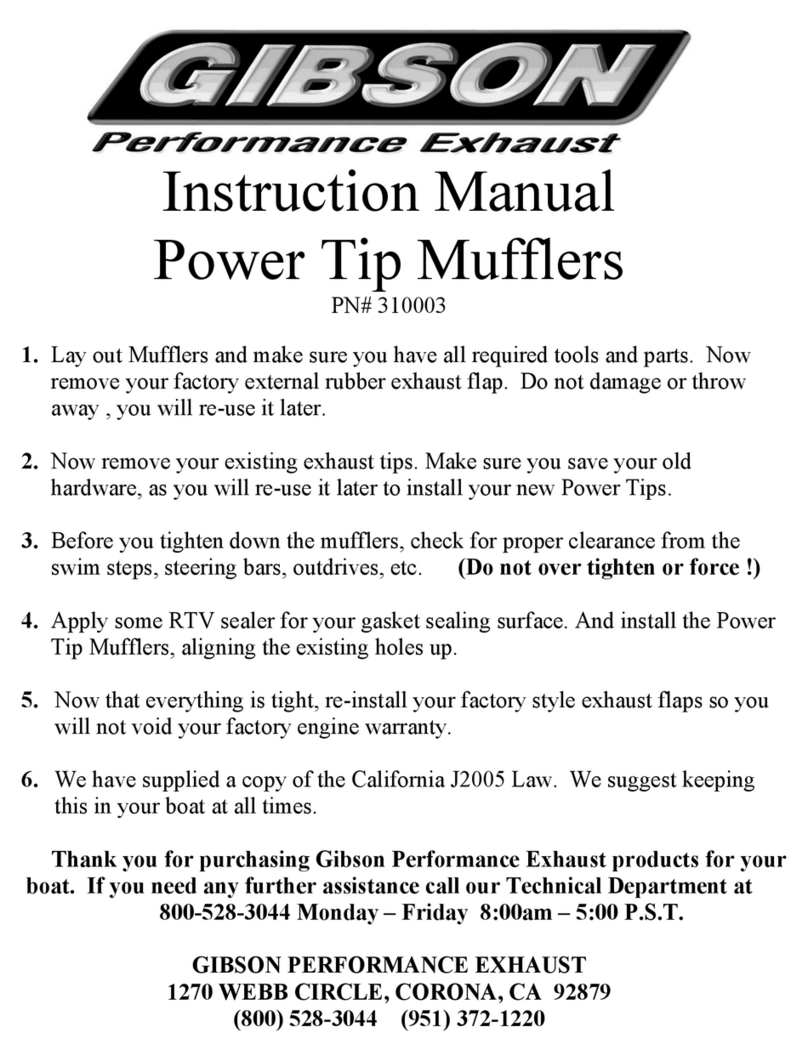 Gibson 310003 instruction manual