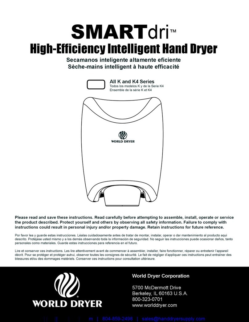 World Dryer smartdri K4 series user manual