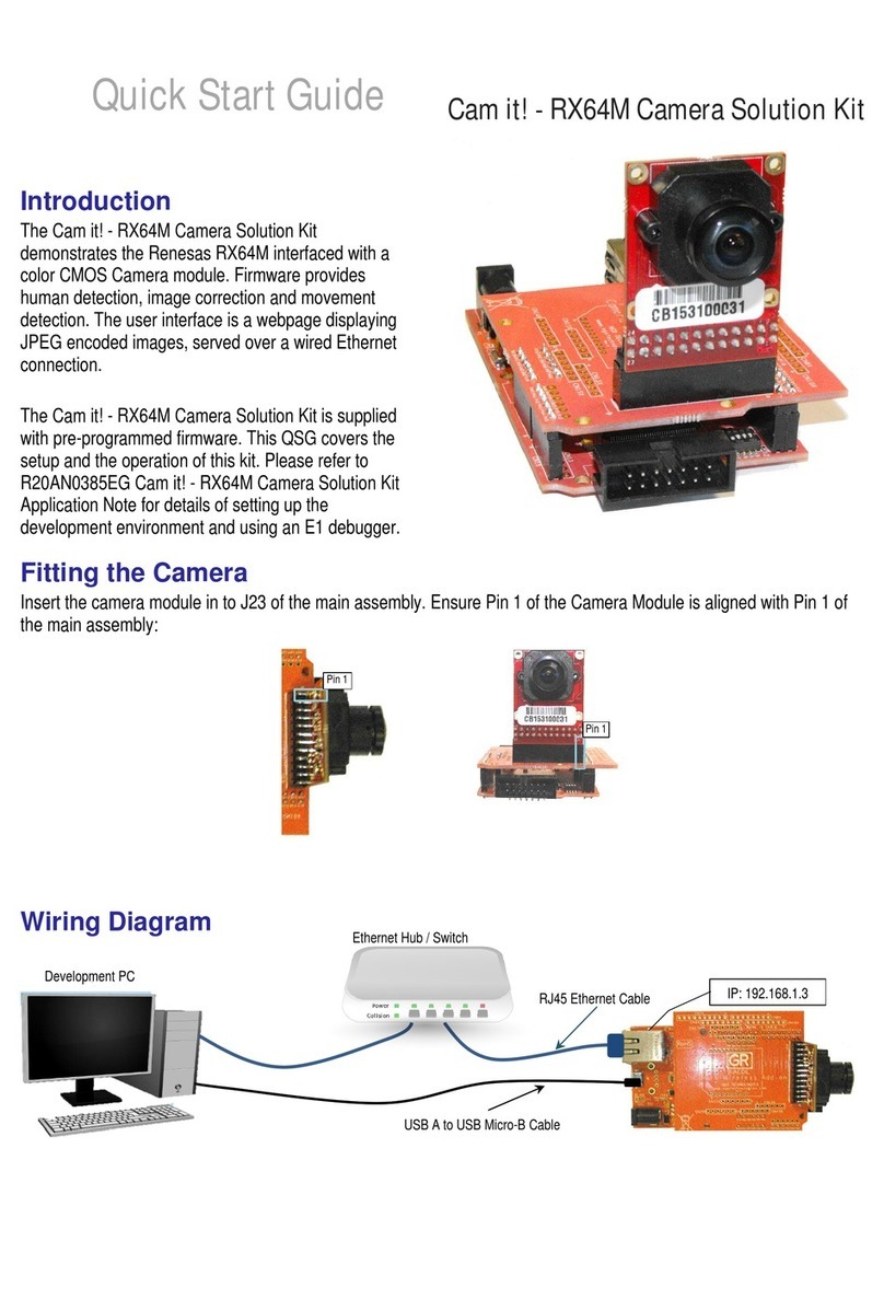 Renesas Cam it! RX64M quick start guide