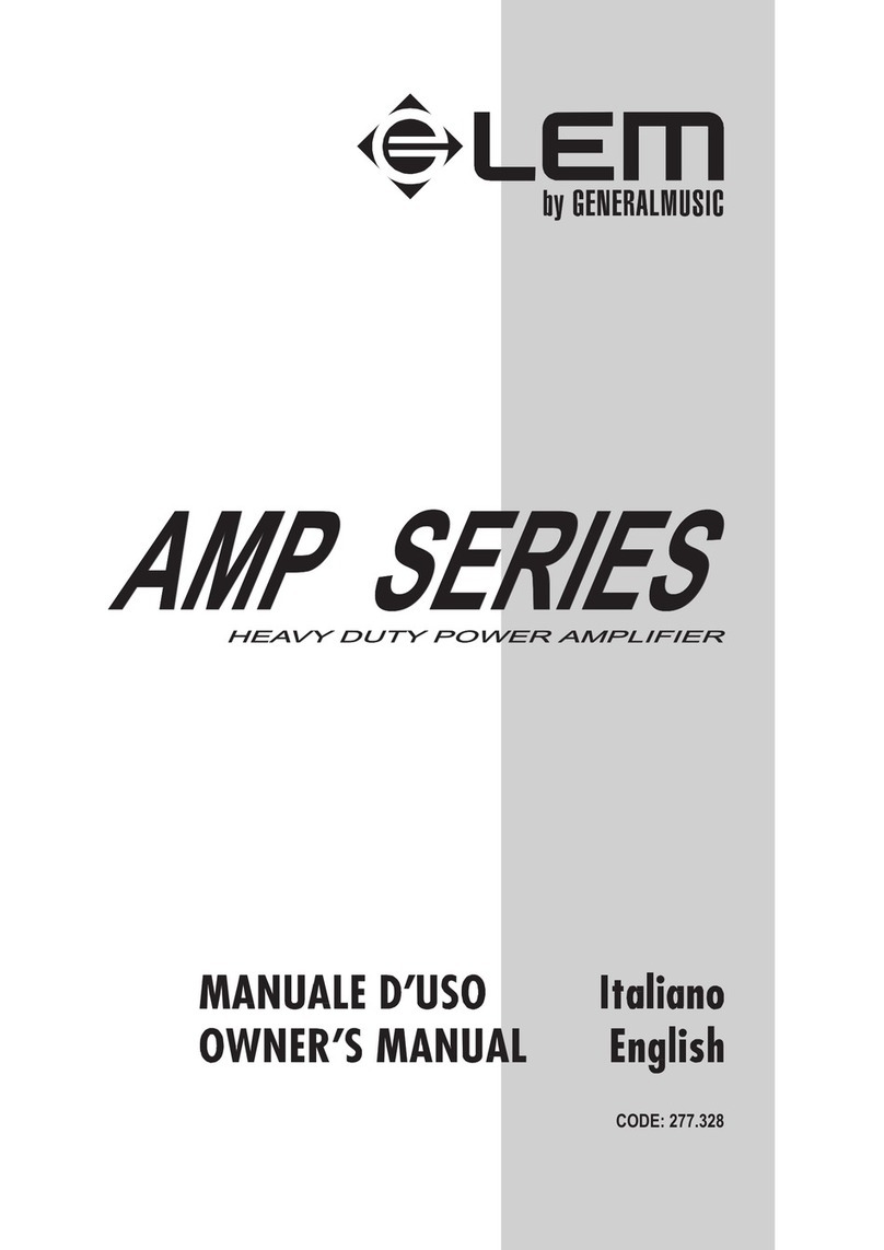 LEM AMP SERIES owner's manual