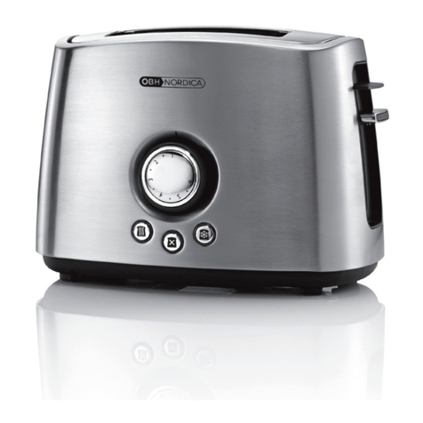 OBH Nordica GRAVITY TOASTER Instruction Manual