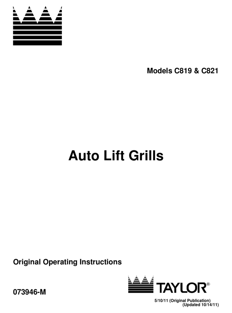 Taylor C819 operating instructions