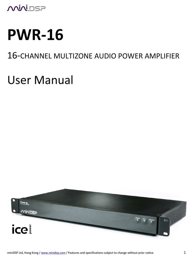 miniDSP PWR-16 User manual