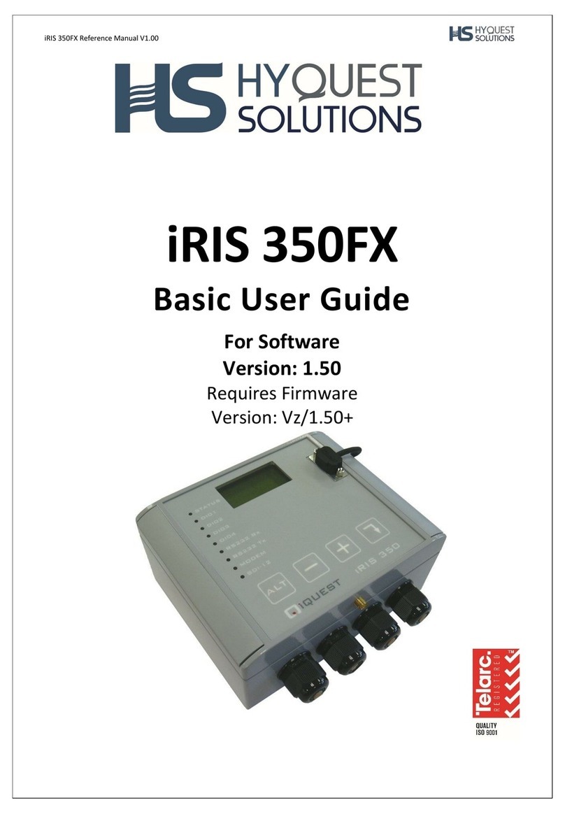 HyQuest Solutions iRIS 350FX user guide