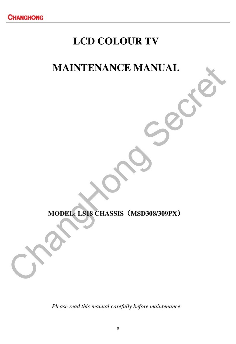 Changhong Electric MSD308PX Maintenance manual