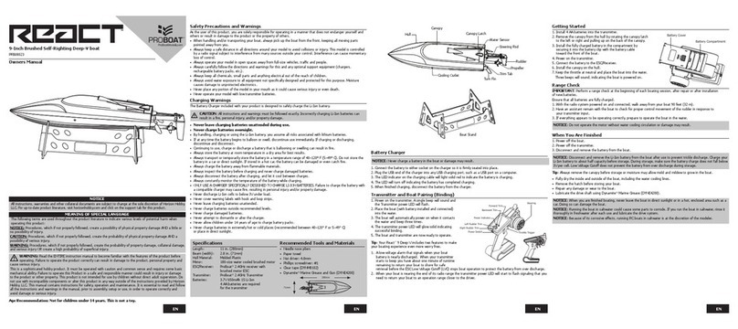 Pro Boat PRB08023 owner's manual
