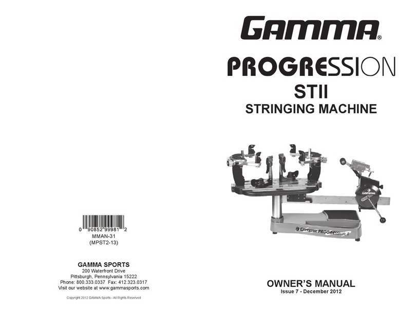 Gamma Sports STII User manual