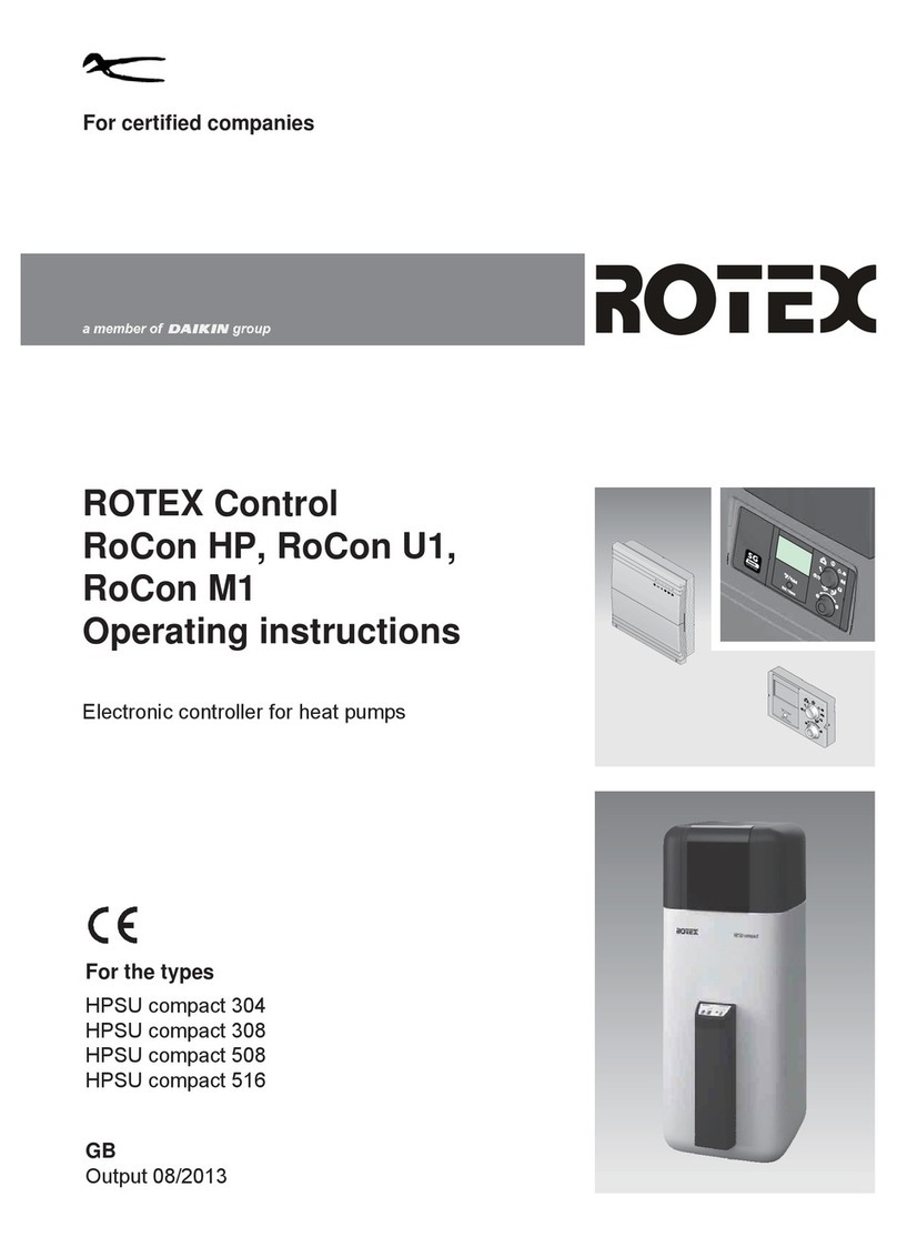 Rotex RoCon HP operating instructions