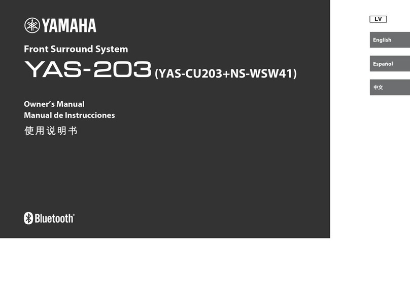 Yamaha YAS-203 owner's manual