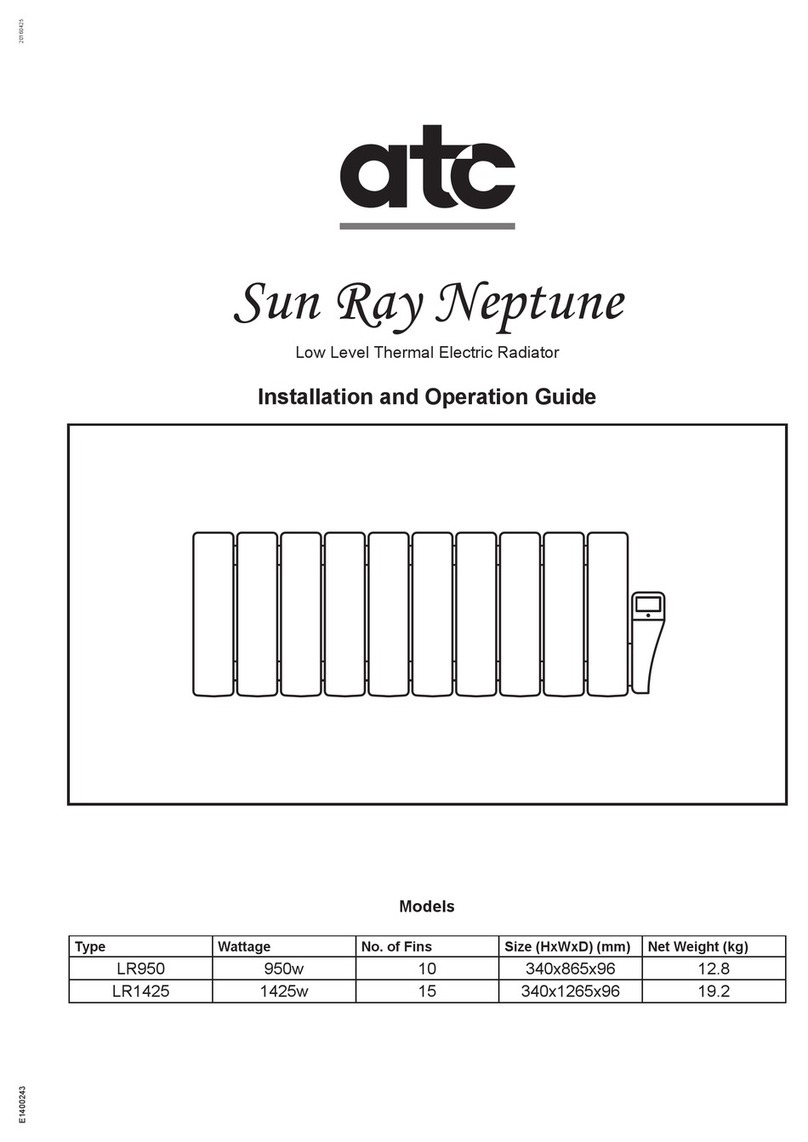 ATC Sun Ray Neptune Operating instructions