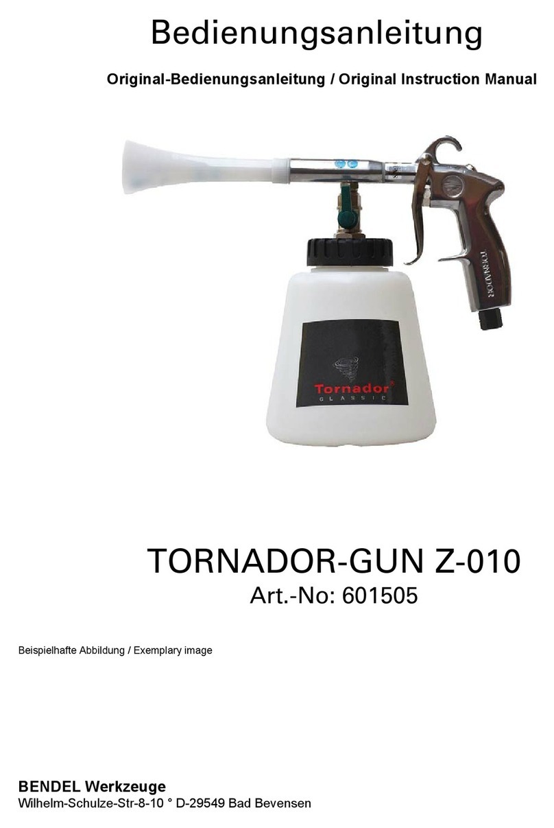 BENDEL TORNADOR-GUN Z-010 instruction manual