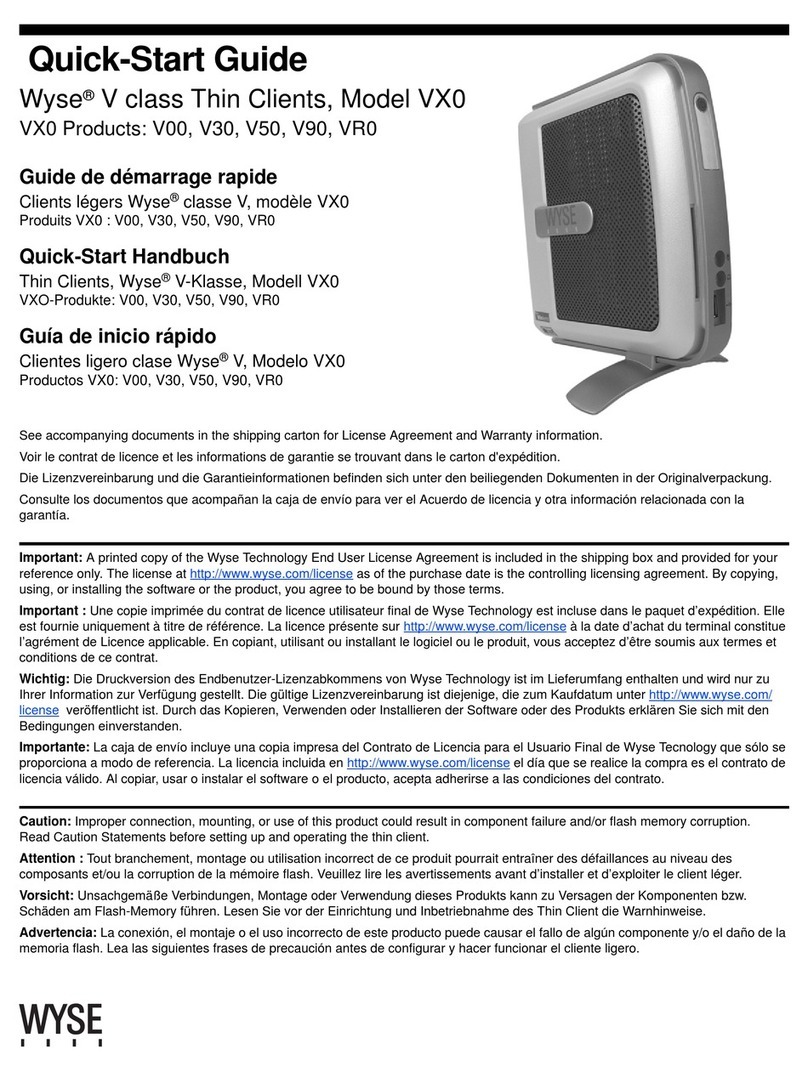 Dell wyse V00 User manual
