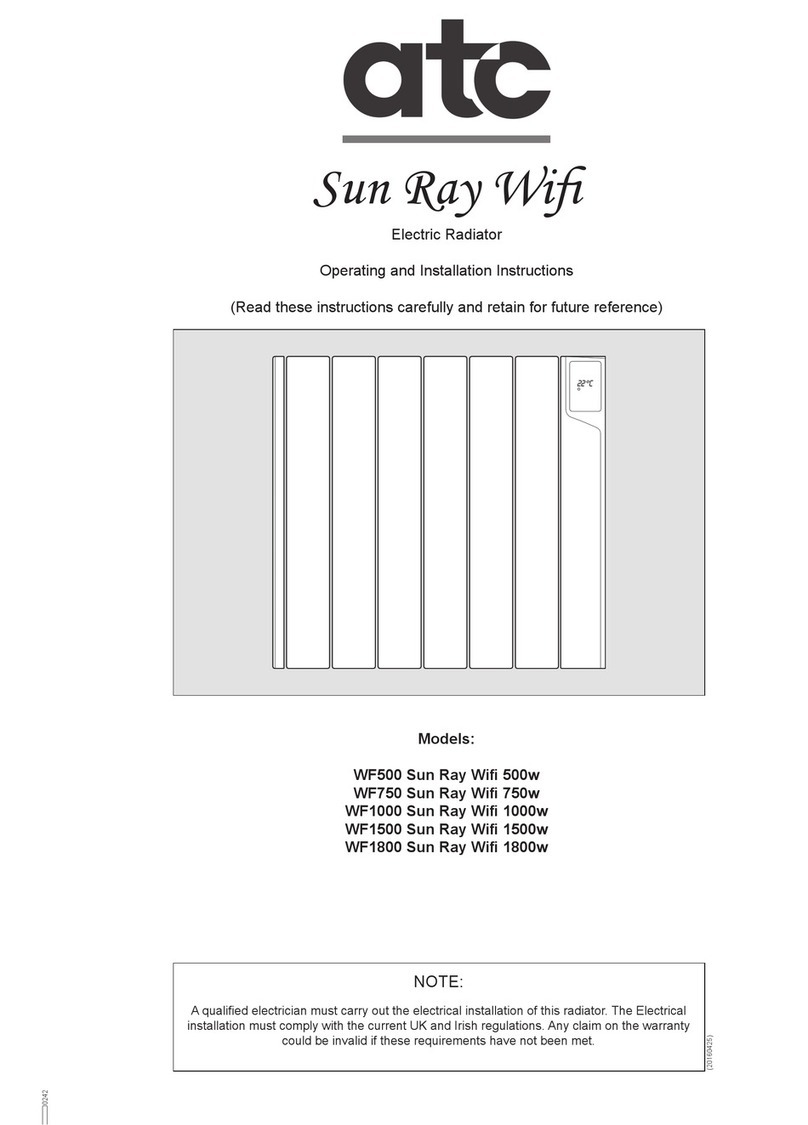 ATC WF500 Sun Ray Wifi 500w User manual