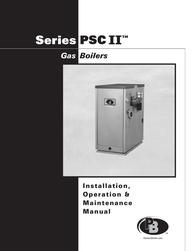 PeerlessBoilers PSC II Installation, operation & maintanance manual