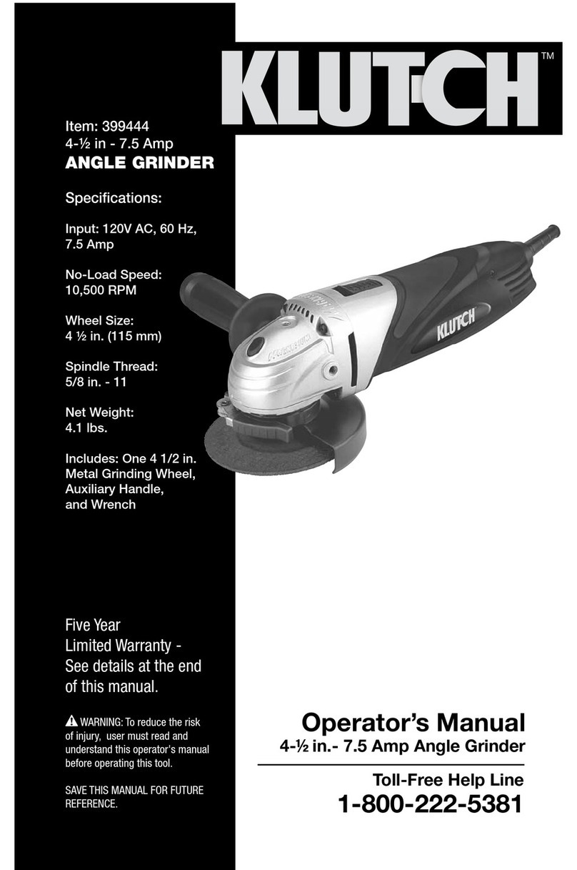Klutch 399444 Operator's manual