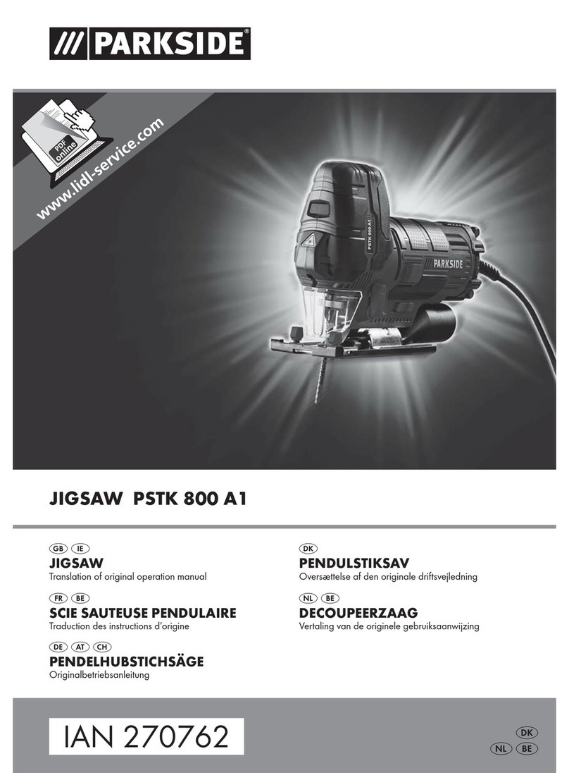 Parkside PSTK 800 A1 Owner's manual