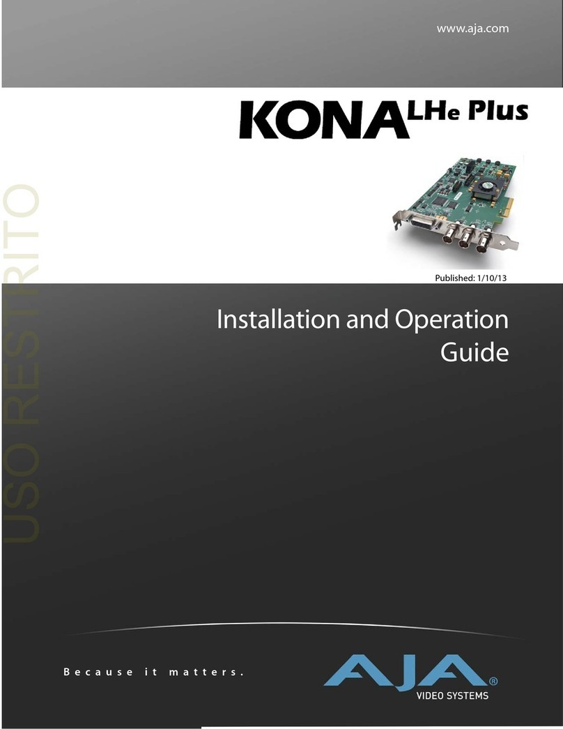 AJA KONA LHe Plus Operating instructions