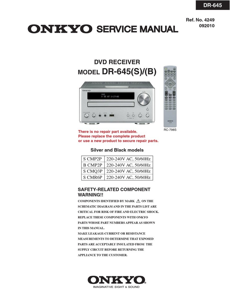 Onkyo DR-645(S)/(B) User manual