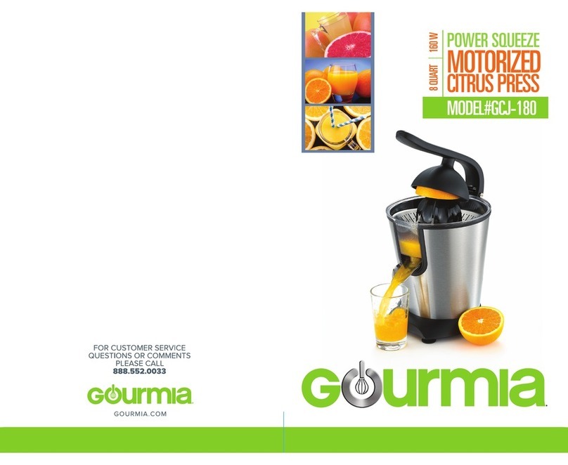Gourmia GCJ-180 User manual Gourmia GCJ-180 User manual