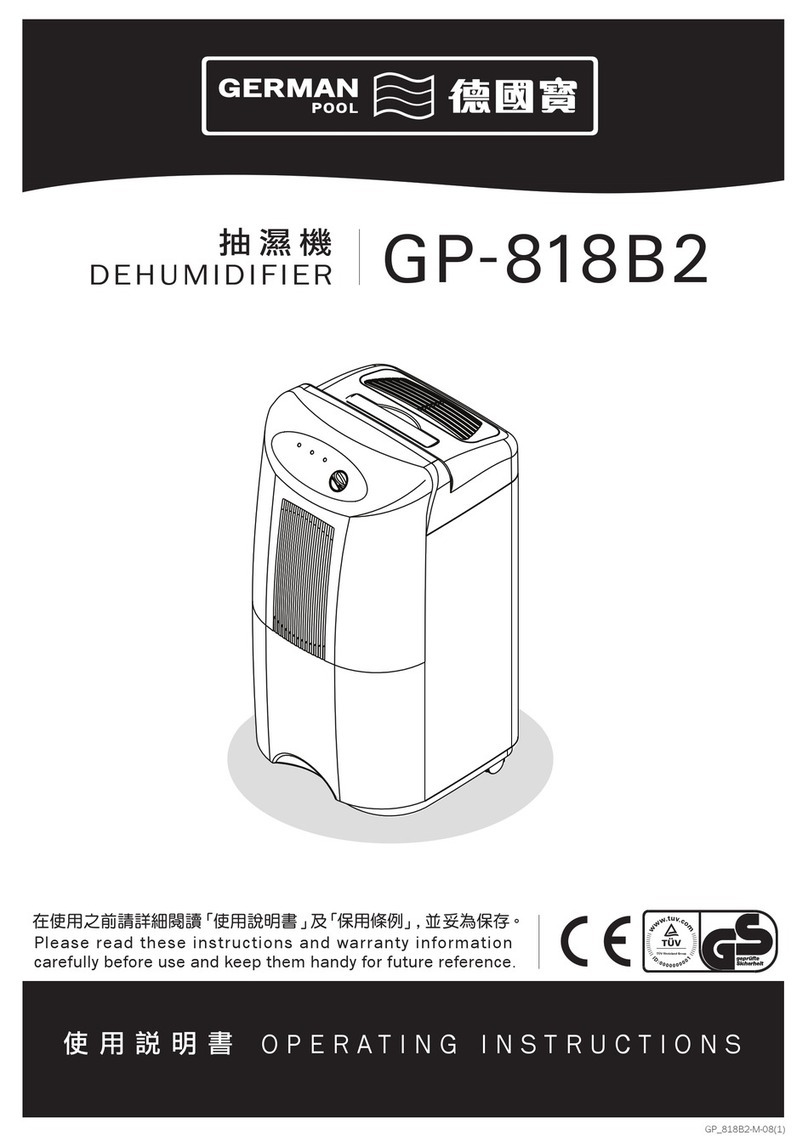 German pool GP-818B2 operating instructions