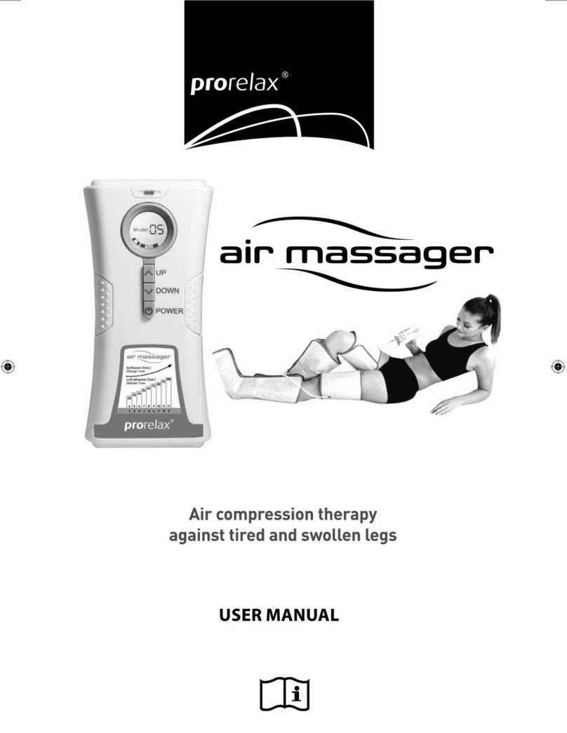 Prorelax AIR MASSAGER User manual Prorelax AIR MASSAGER User manual