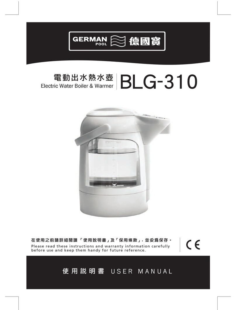 German pool BLG-310 user manual