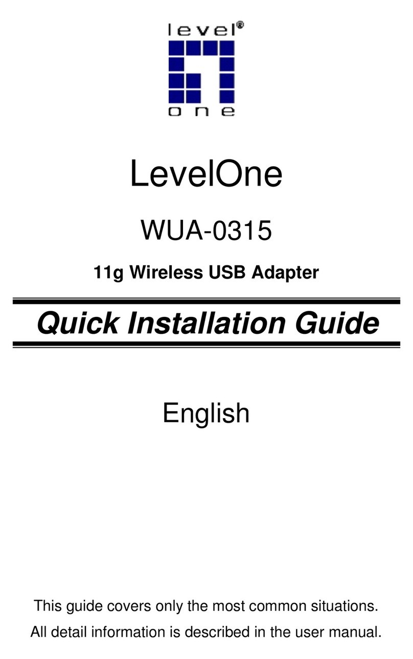 LevelOne WUA-0315 Quick installation guide LevelOne WUA-0315 Quick installation guide