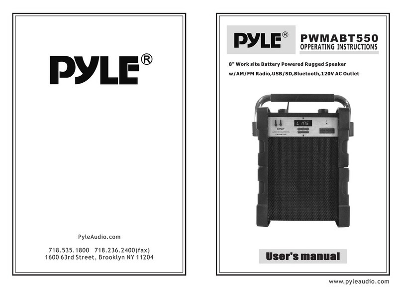 Pyle PWMABT550 User manual