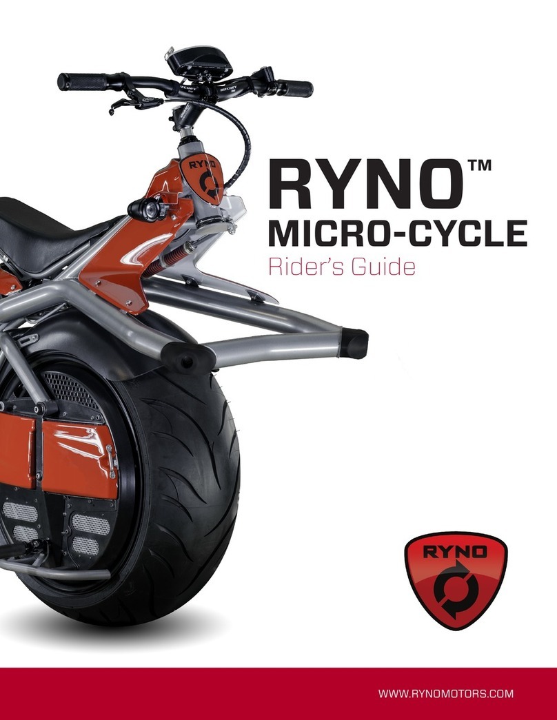 RYNO MICRO-CYCLE Riders guide