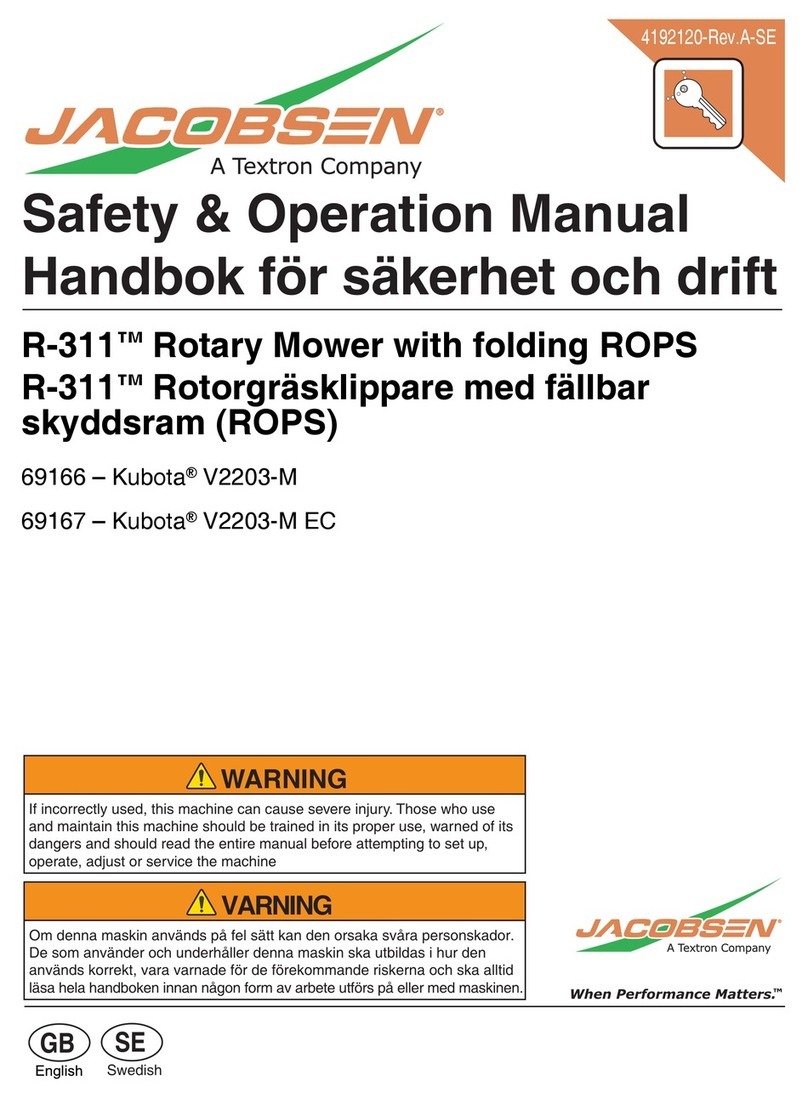 Jacobsen R-311 User manual