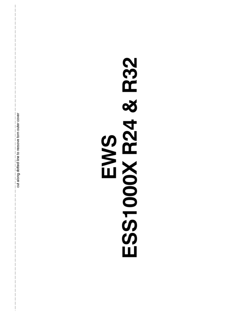 EcoWater ess1000x series user manual