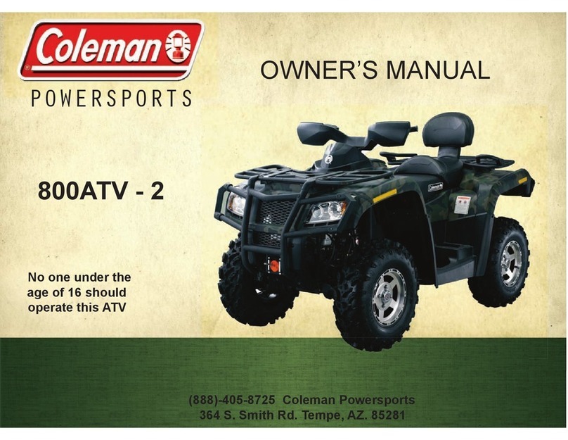 Coleman 800ATV-2 owner's manual