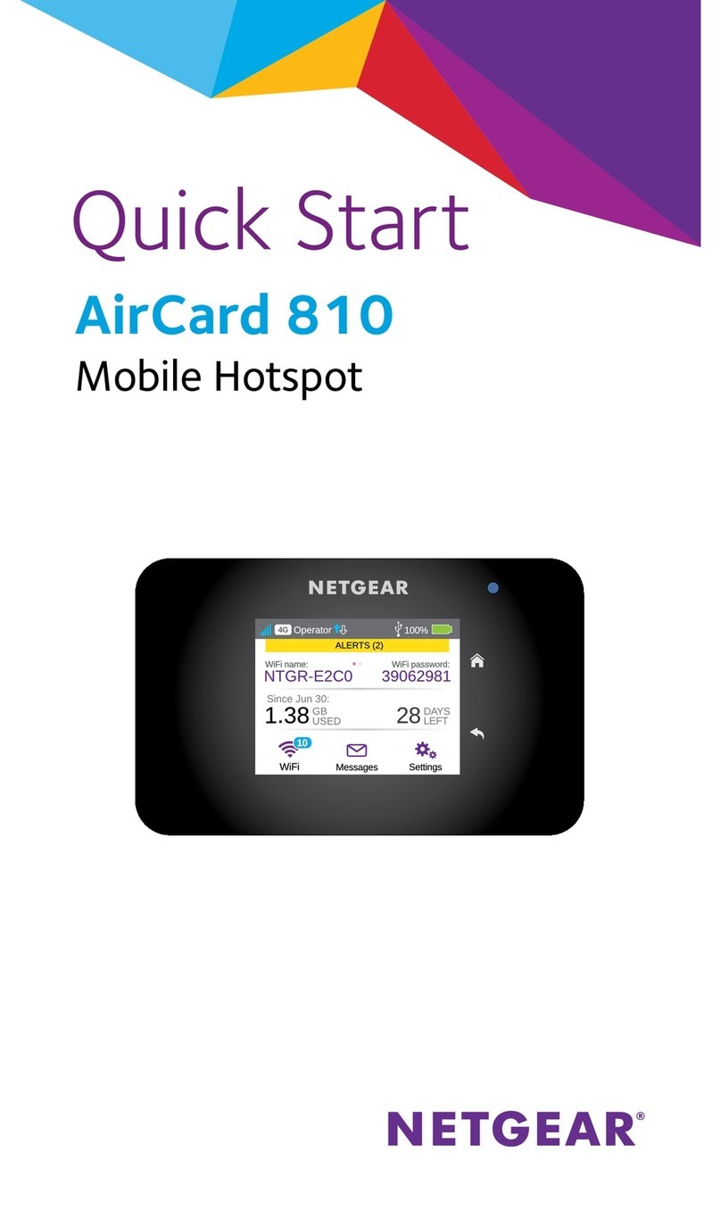 NETGEAR AirCard 810 Mobile Hotspot User manual